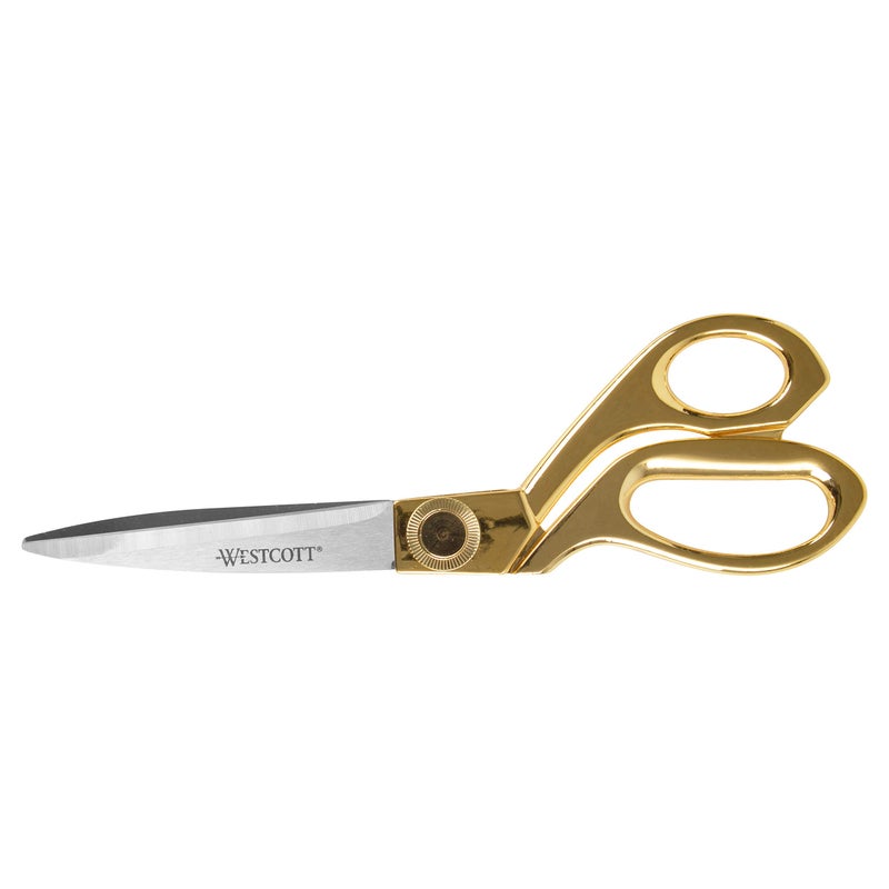 Westcott 17196 8-Inch Stainless Steel Gold Scissors For Office and Home - Image 1